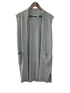 Survival Gray Sleeveless Cardigan